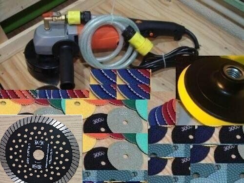 5″ Concrete Travertine Granite Wet Polisher polish pad saw blade 15 masonry tool