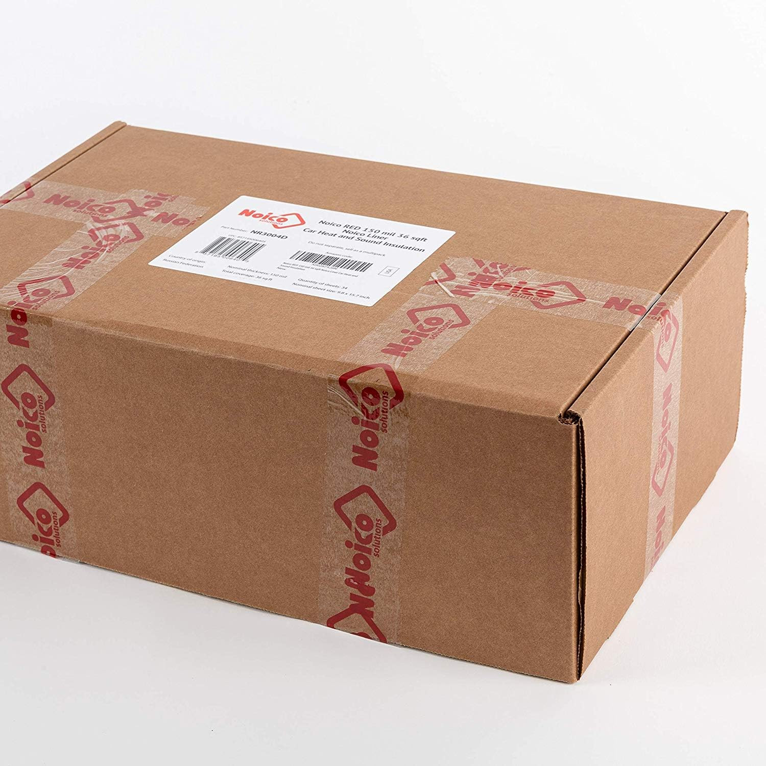 Noico Red 150 Mil Car Sound Insulation and Heat Liner, Self-Adhesive Foam