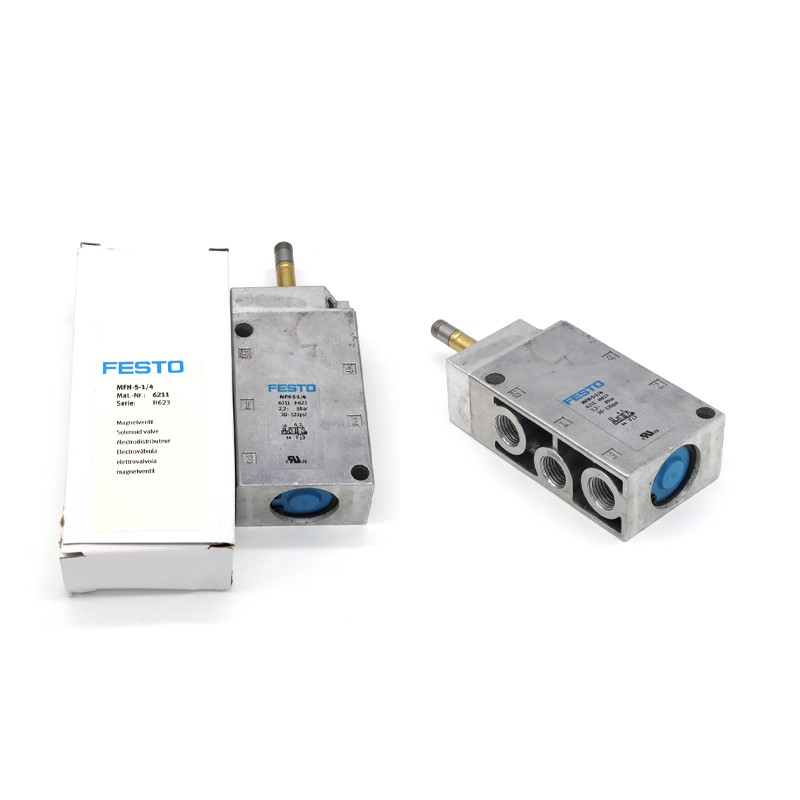 FESTO MFH-5-1/4 6211 Solenoid Valve 5/2-way 1/4″- 5Pcs/Lot