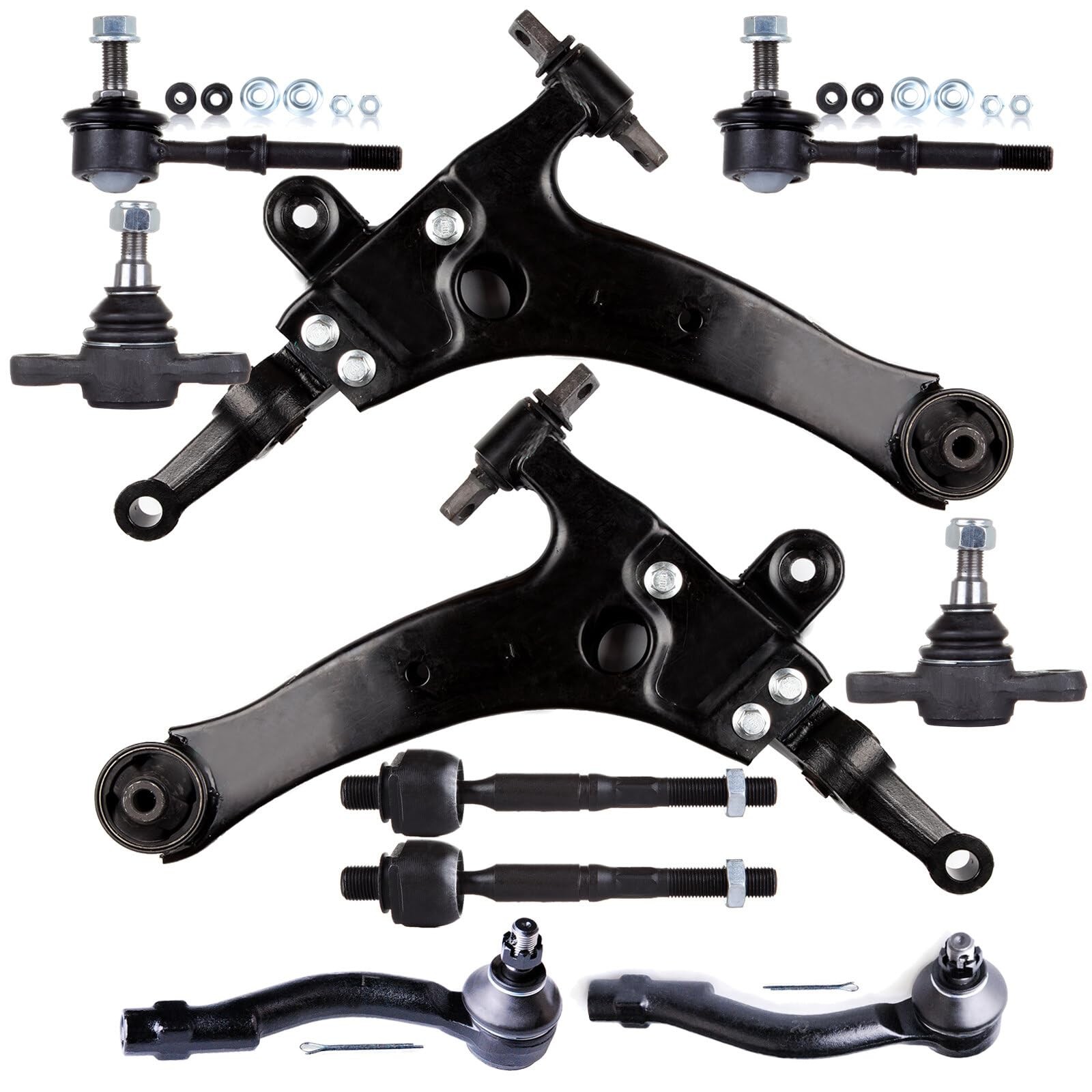 10pc Lower Control Arm Tie Rod End Sway Bar Link Ball Joint Sonata XG300 Optima