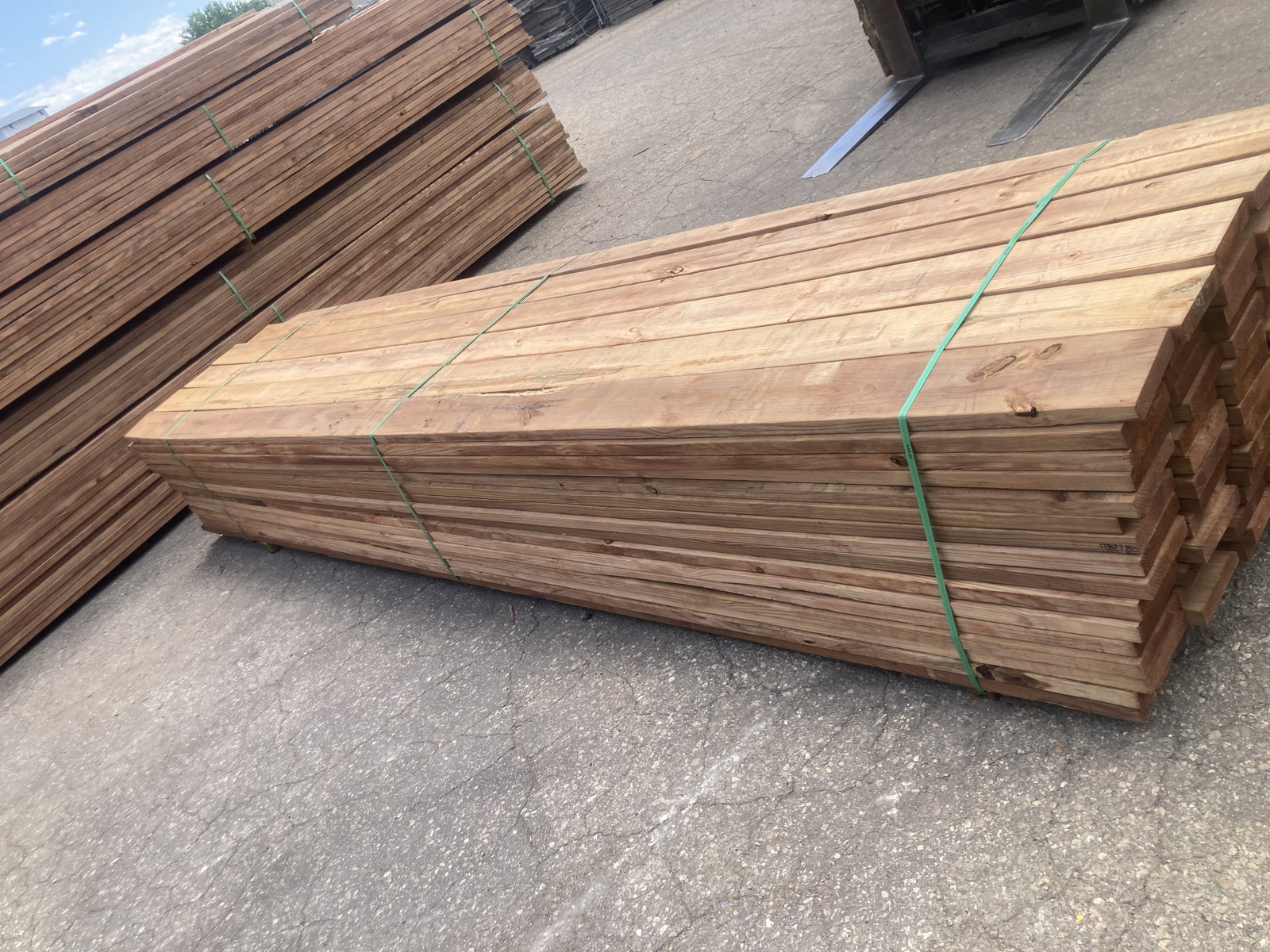 MCA 4A Treated Lumber – 20′ x 10″ x 2″ – Deck Boards, Wood Framing, Timber
