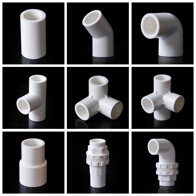1~5Pcs White 16Mm Pipe Fittings Connector Garden Irrigation Direct Tee Elbow Uni