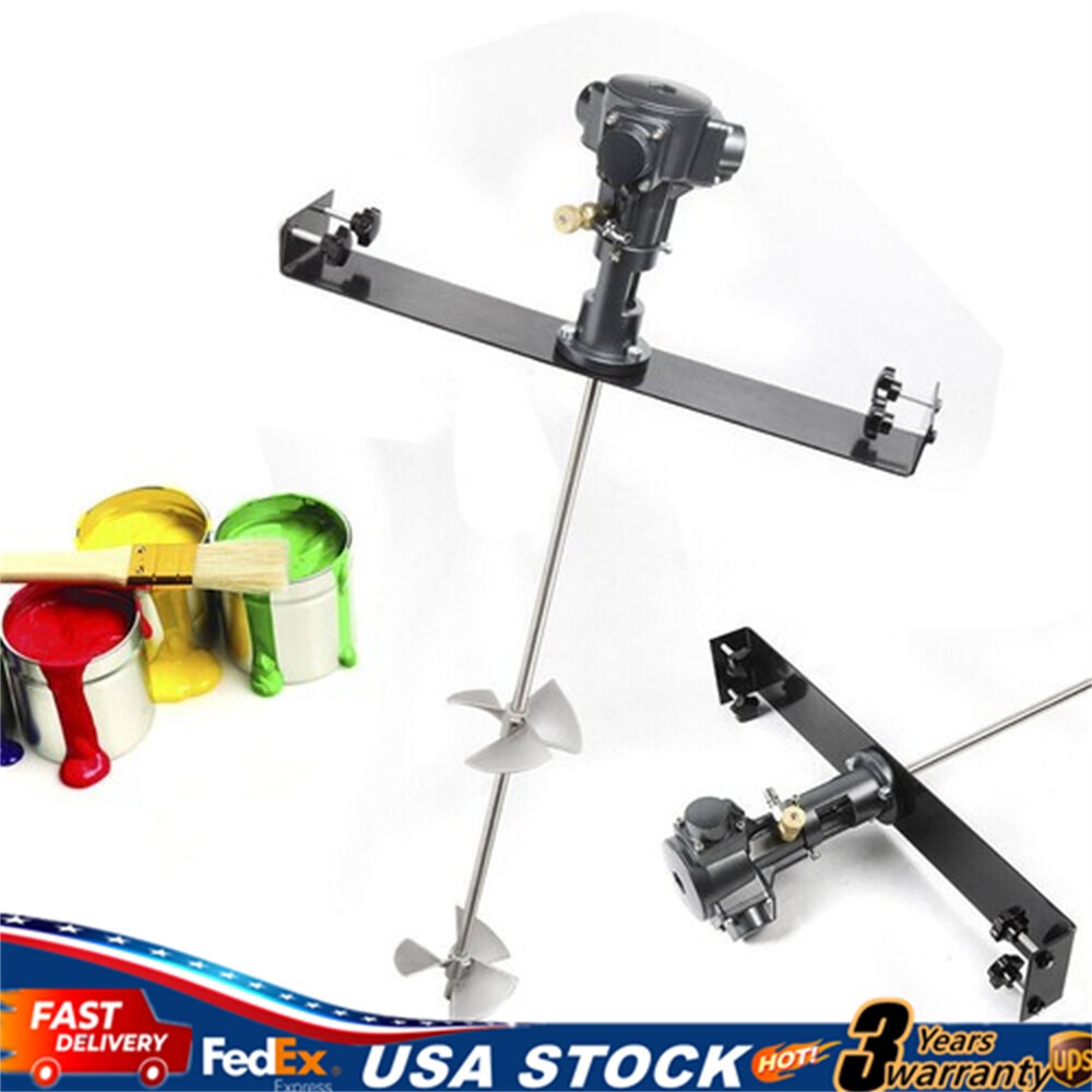 1/2 Hp Pneumatic Barrel Mixer For 50 Gallon Tank Paint Coating Agitator Blender