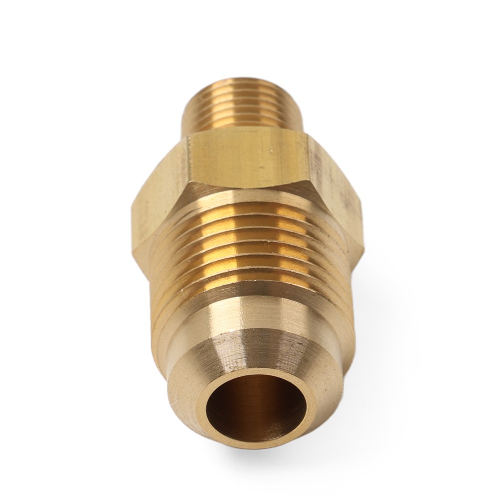 1pc 1/8 NPT Male To 3/8 SAE Flare Brass Pipe Fitting Air Conditioner Adapter