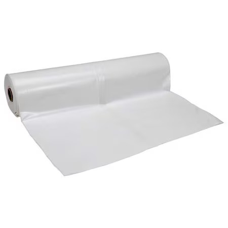 Polar Plastics W844 Construction Film, Roll, 4 Mil, White