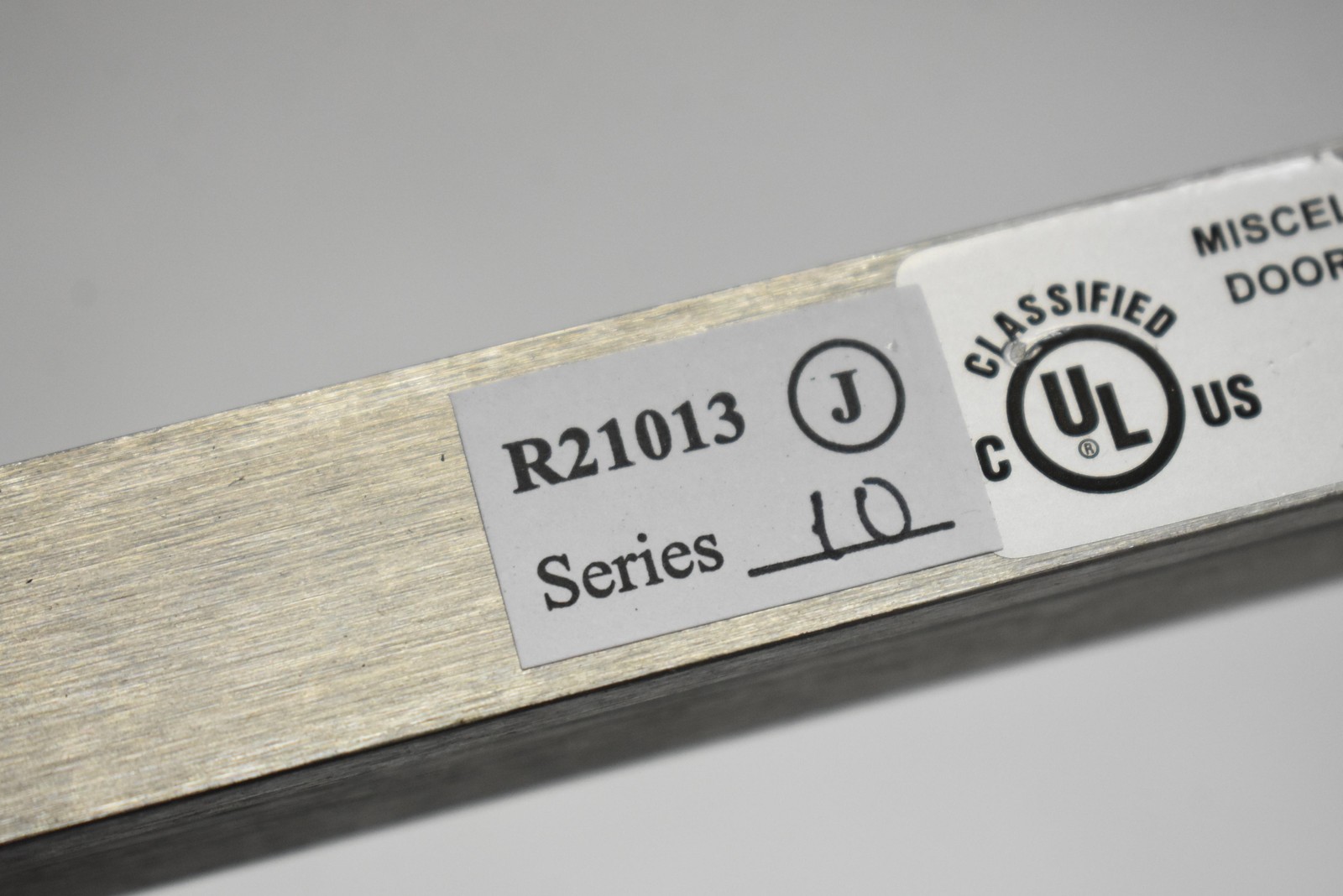 Rixson 2MF0 Series 10 Fire Door Closer Bar UL R21013 100-119-93 Silver Aluminum
