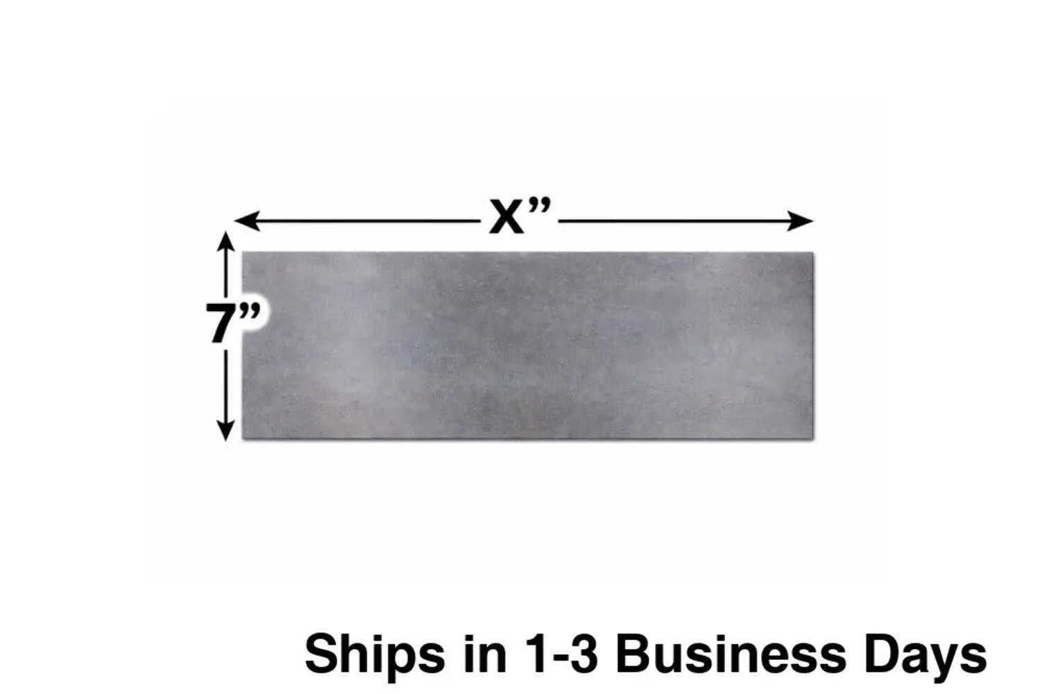 A36 Steel Plate, 1/4″ thick x 7″ wide–Select Length