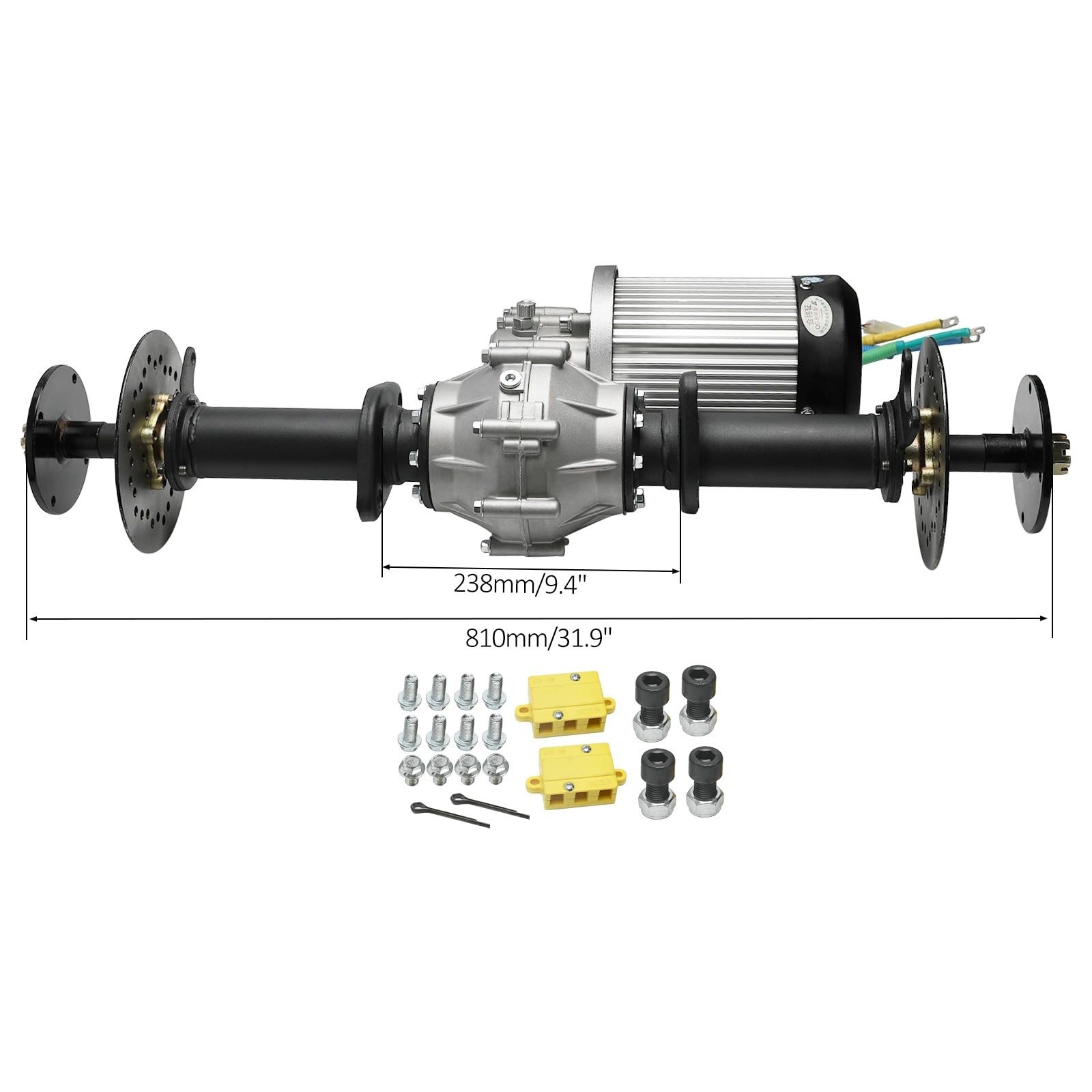 32in Differential Axle Kit for Electric Vehicles, Go Kart, Golf Cart, ATV, Quad