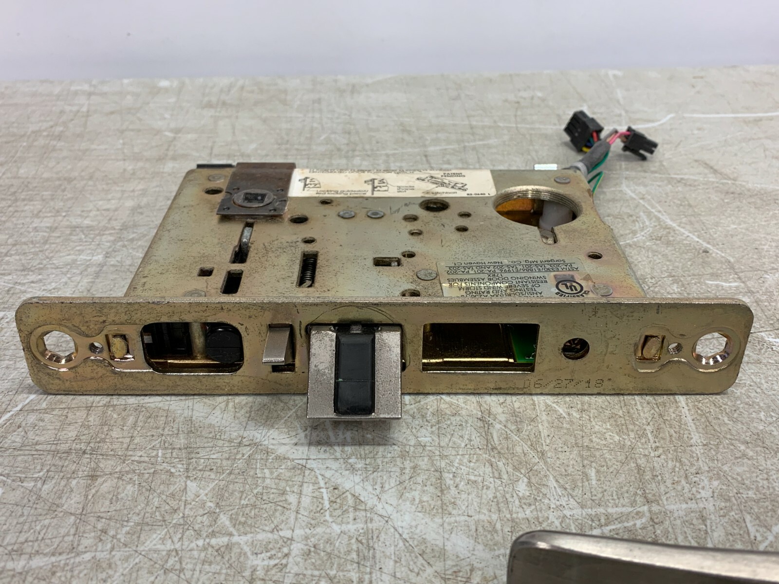 ASSA ABLOY Sargent 8271 Electric Mortise Lock Fail Secure 24Vdc Door Lever w/key