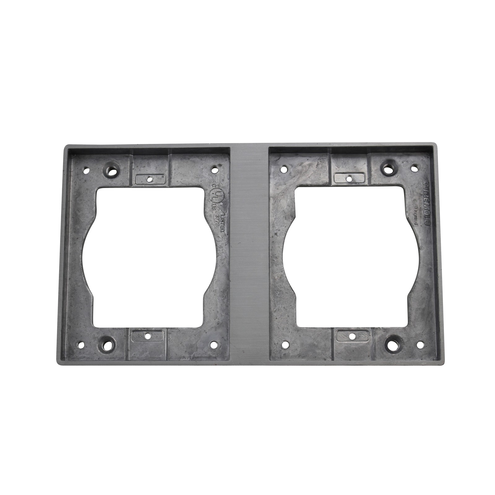 WIREMOLD WALKER LEGRAND 828TAL TWO-GANG TILE FLANGE, BRUSHED ALUMINUM