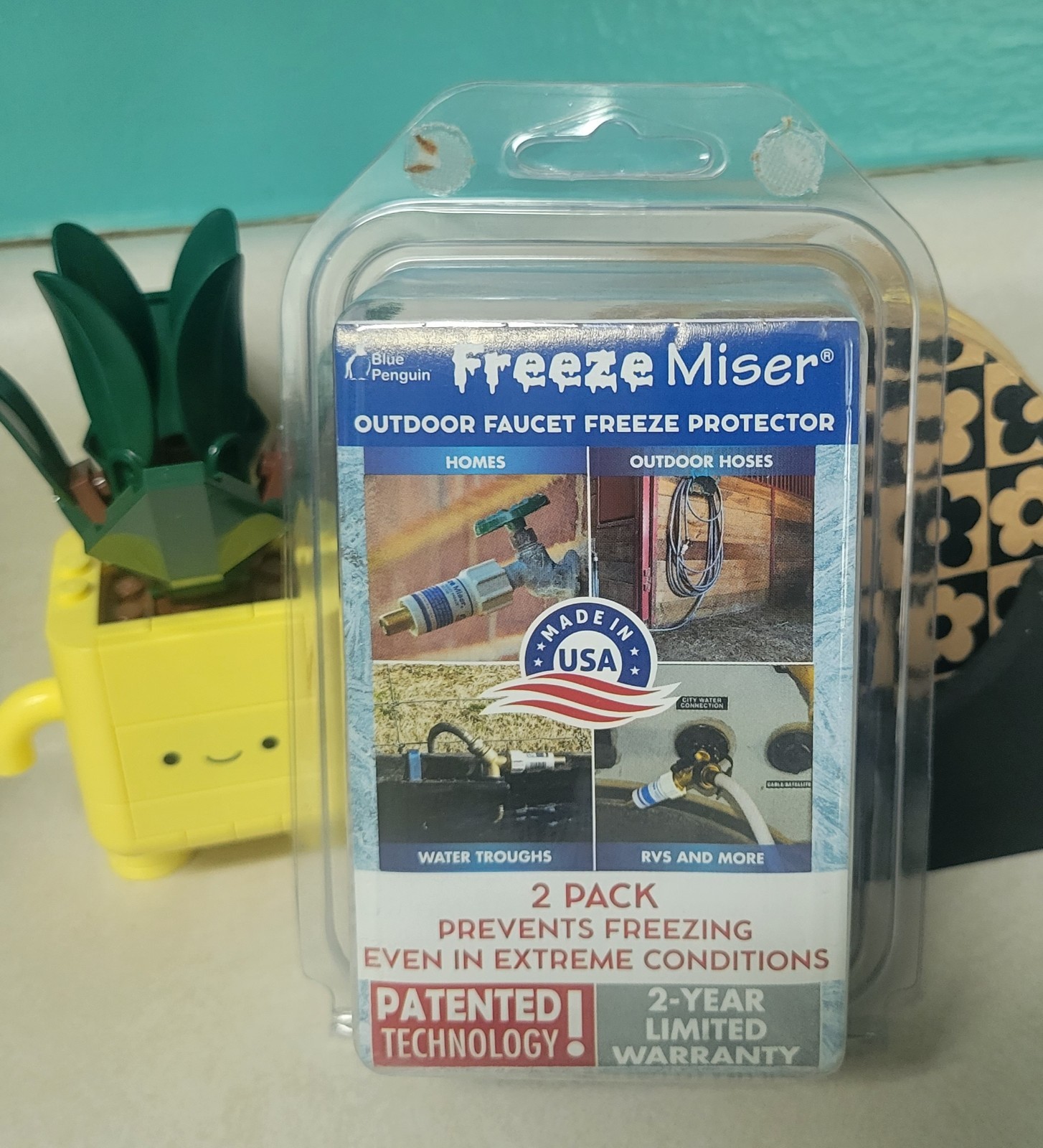 2 Pack Freeze Miser Outdoor Faucet Freeze Protector NEW Unopened