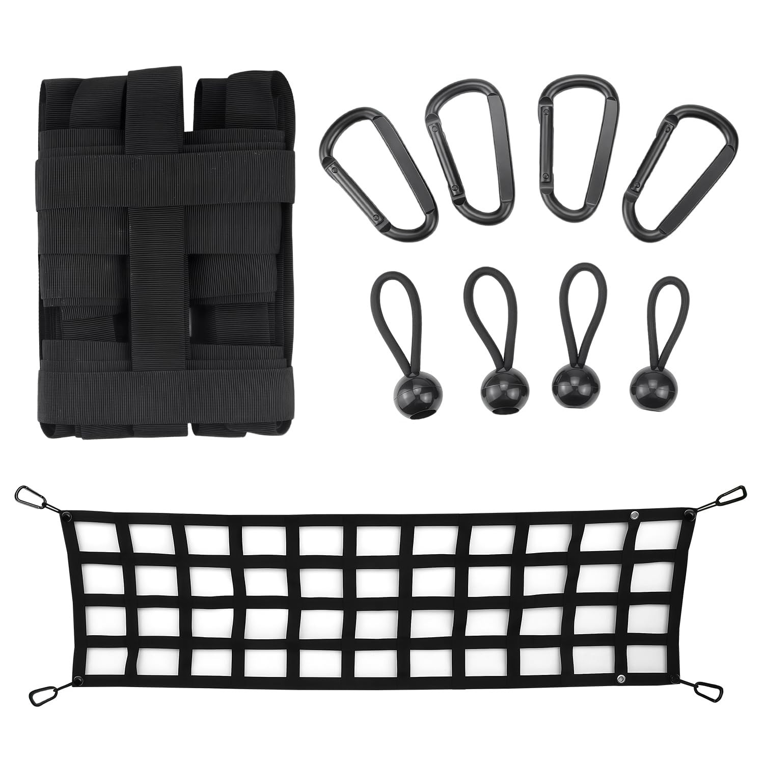 Universal Truck Tailgate Net, 60 x 18 inch Cargo Net for Full Size Pickup Tru…