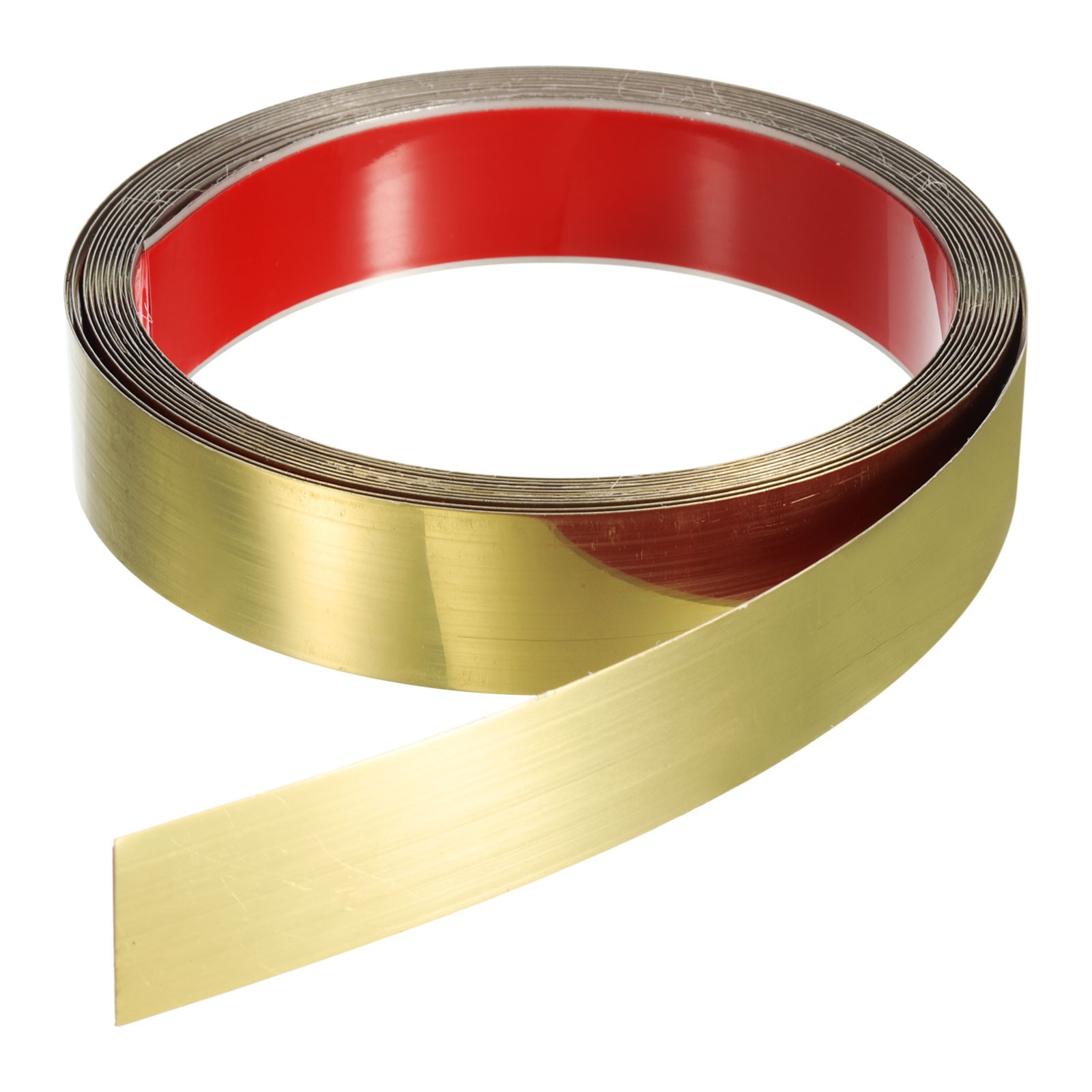 16.4ft x 1.18″ Wall Trim Self Adhesive Stainless Steel Mirror Finish Trim Golden