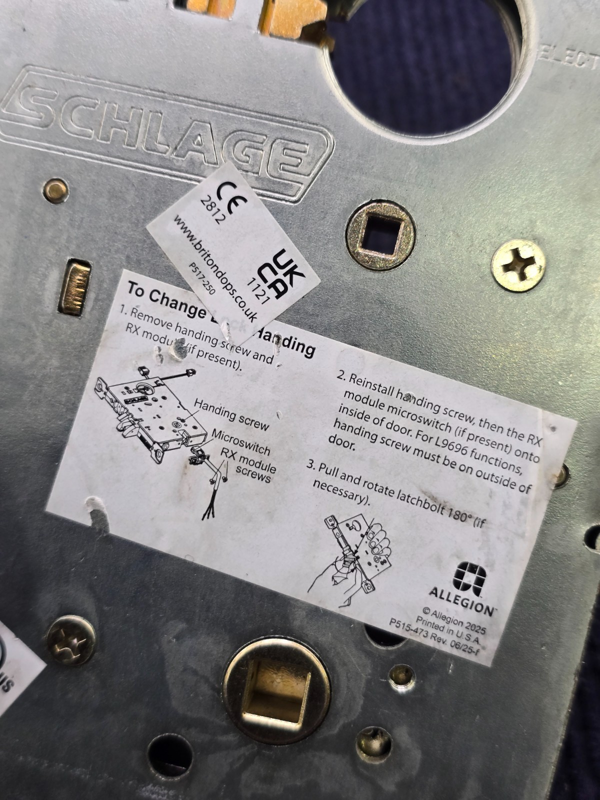 Schlage L283-133: Mortise Lock Case L9050/60/70/71 S00000646048
