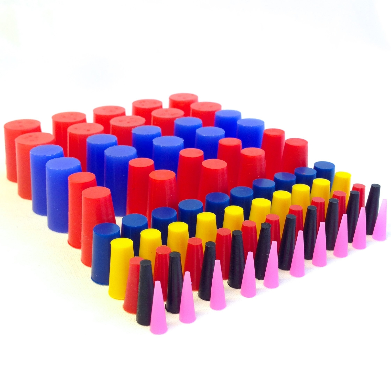High Temp Masking Supply 160 Piece Silicone Rubber Plug and Cap Set – 1/16″ t…