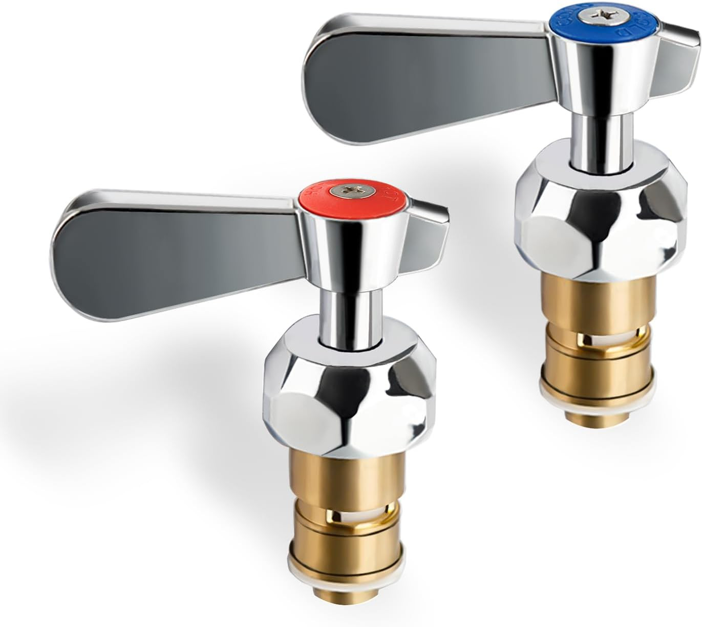 Lead-Free Brass Handle Stem Assembly Commercial Faucet Parts for Pre Rinse Spray