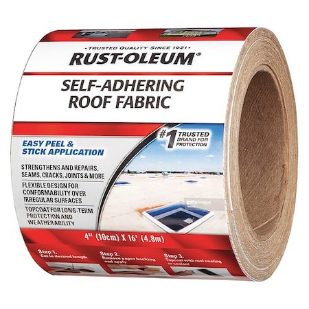 Rust-Oleum 345650 Roof Repair Tape, 4″ X 16 Ft., White