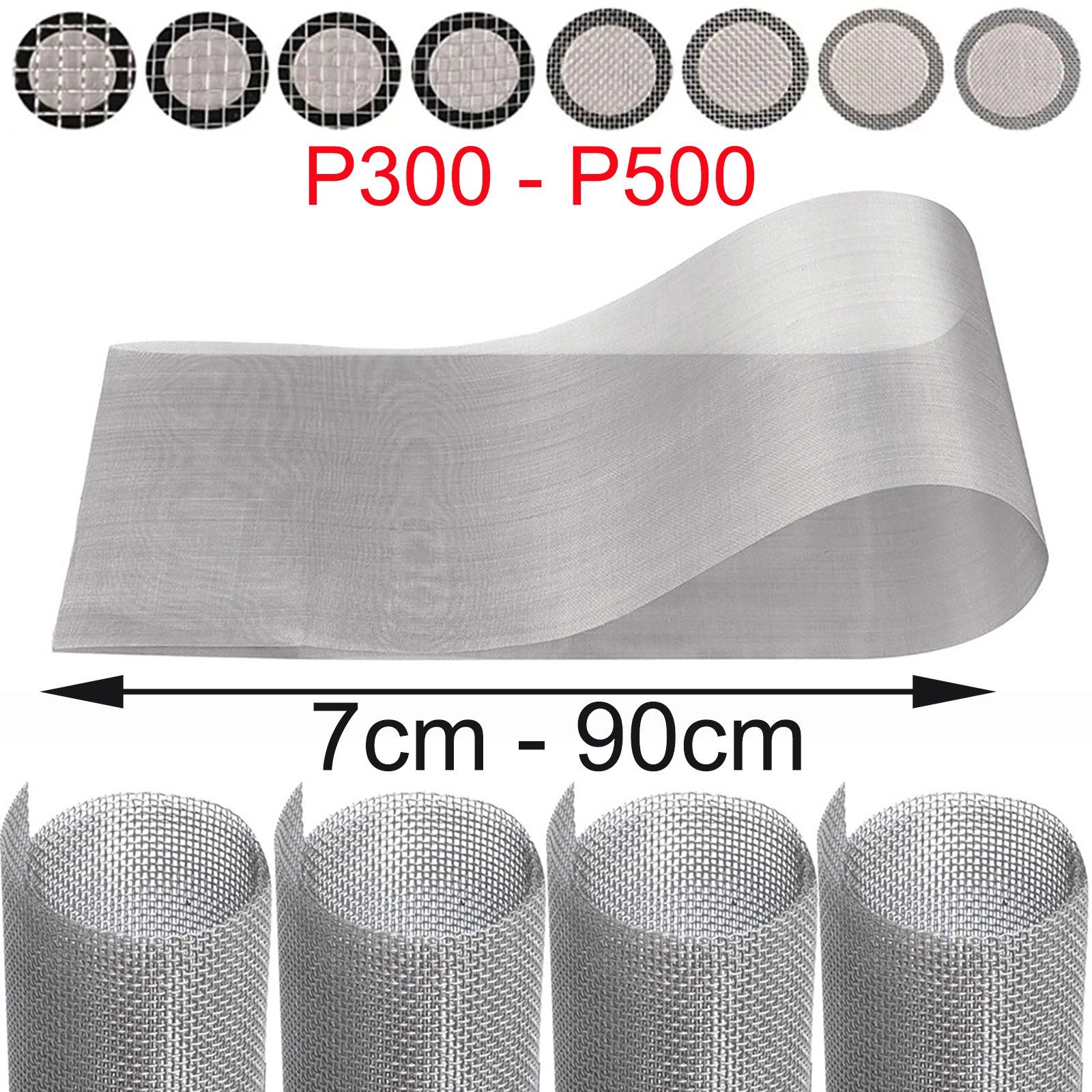 304 Stainless Steel Woven Wire Mesh 300 325 400 500 Mesh Filter Screen Micron