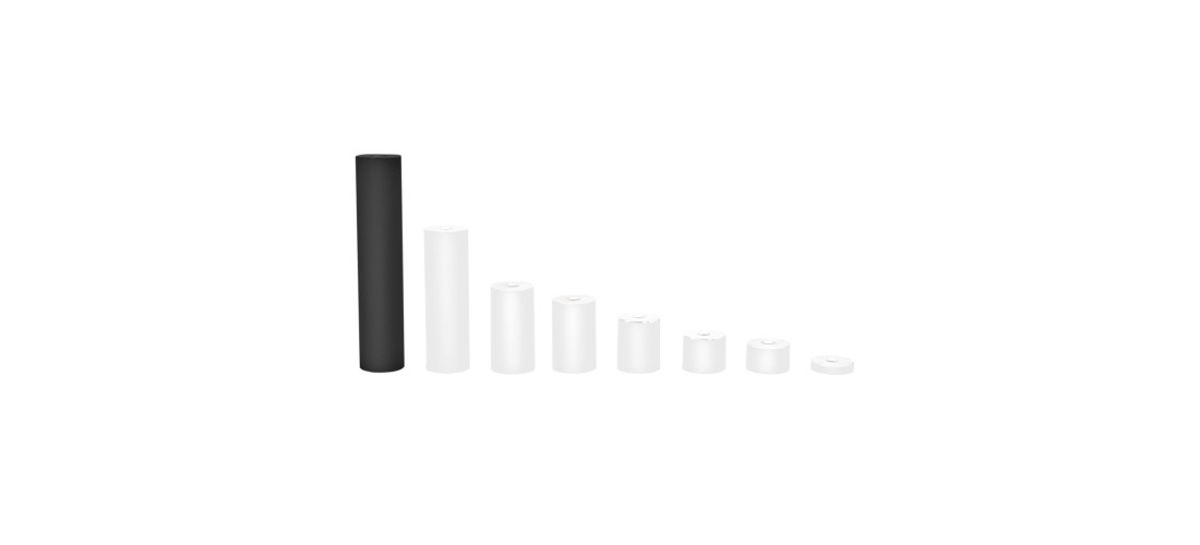 FHC S1X6MB 1″ x 6″ Tall Standoff with 1/4″ -20 Thread – Textured Matte Black