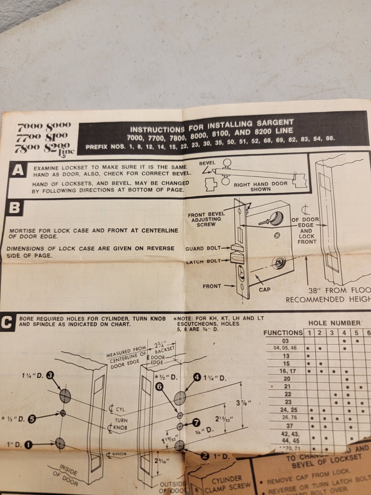 Sargent 7700 8100 Mortise Lock Body Only. No Other accessories. Fast Shipping.