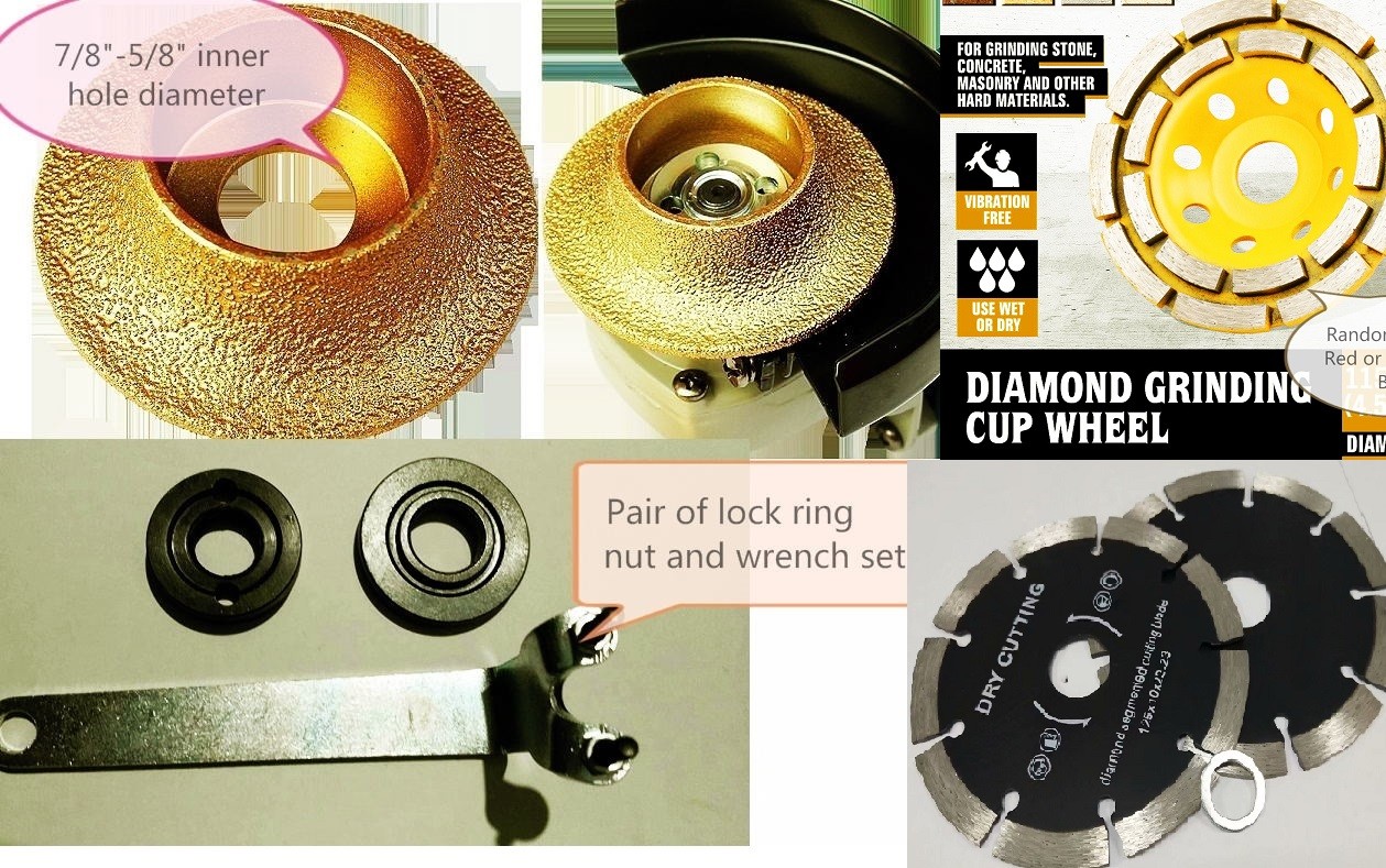 Granite Quartz Countertop 3/8″ DEMI Bullnose B10 Router Bit Grinding Cutting Kit