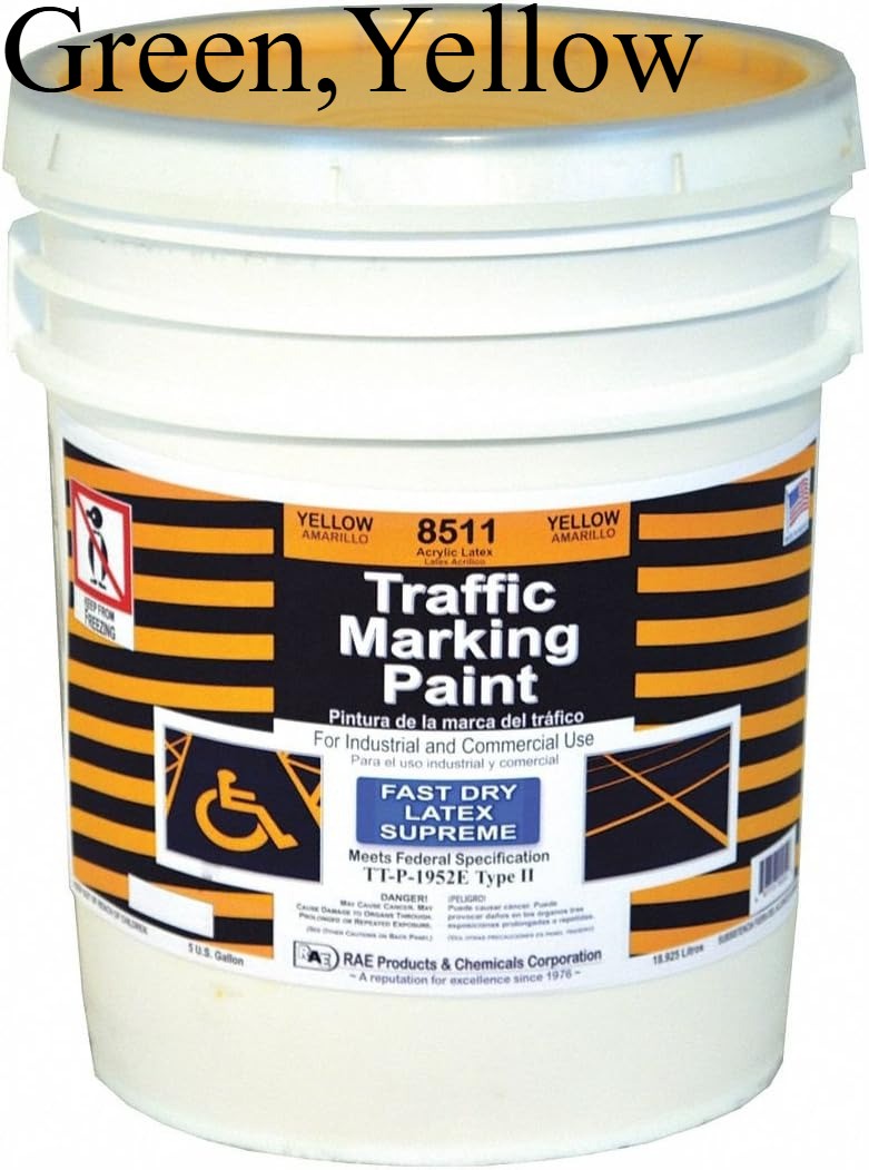 Traffic Marking Paint, Yellow, 5 gal new