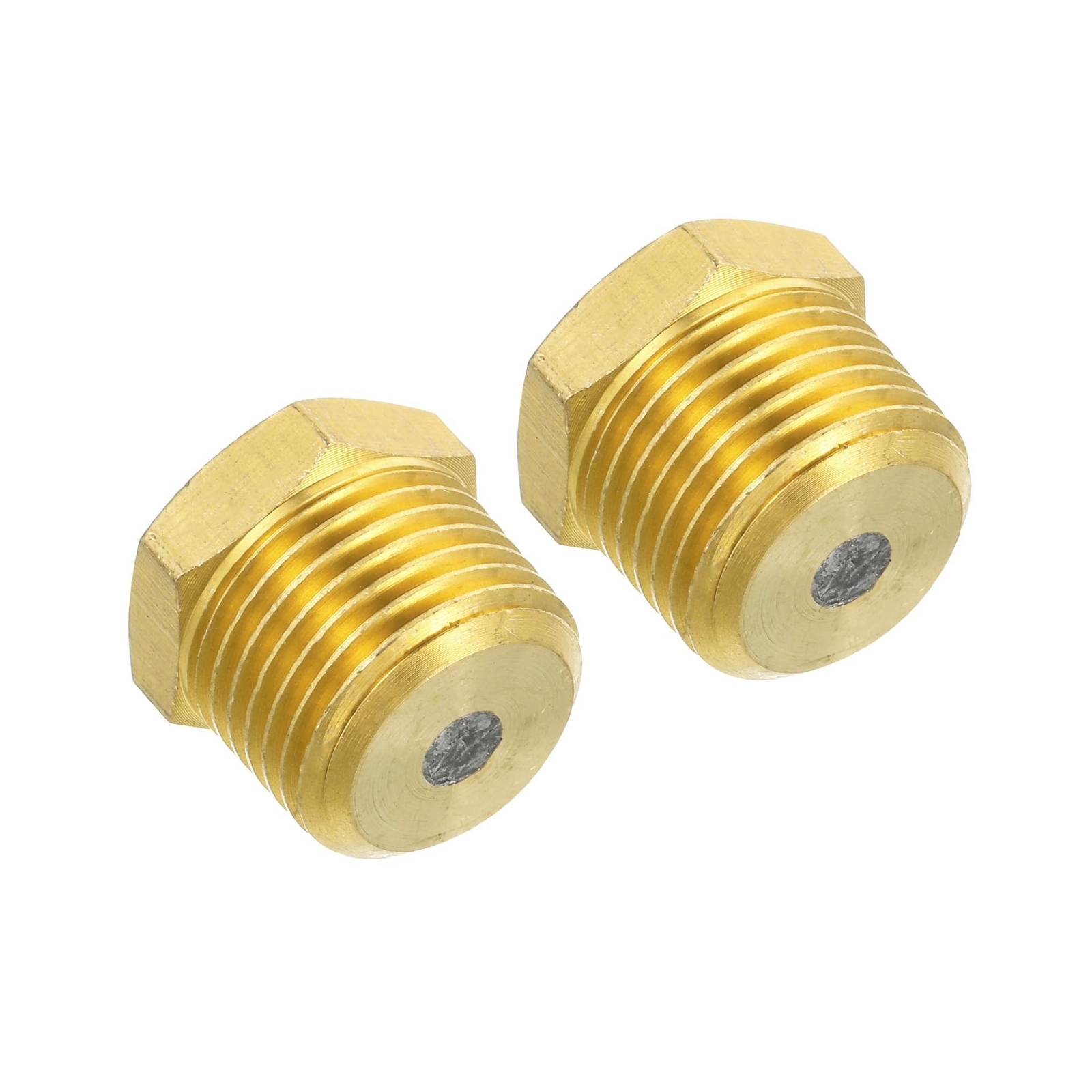 PATIKIL 1/2″ BSPT Brass Fuse Plug, 2 Pack Brass Fusible Melt Plug 265 Celsius…