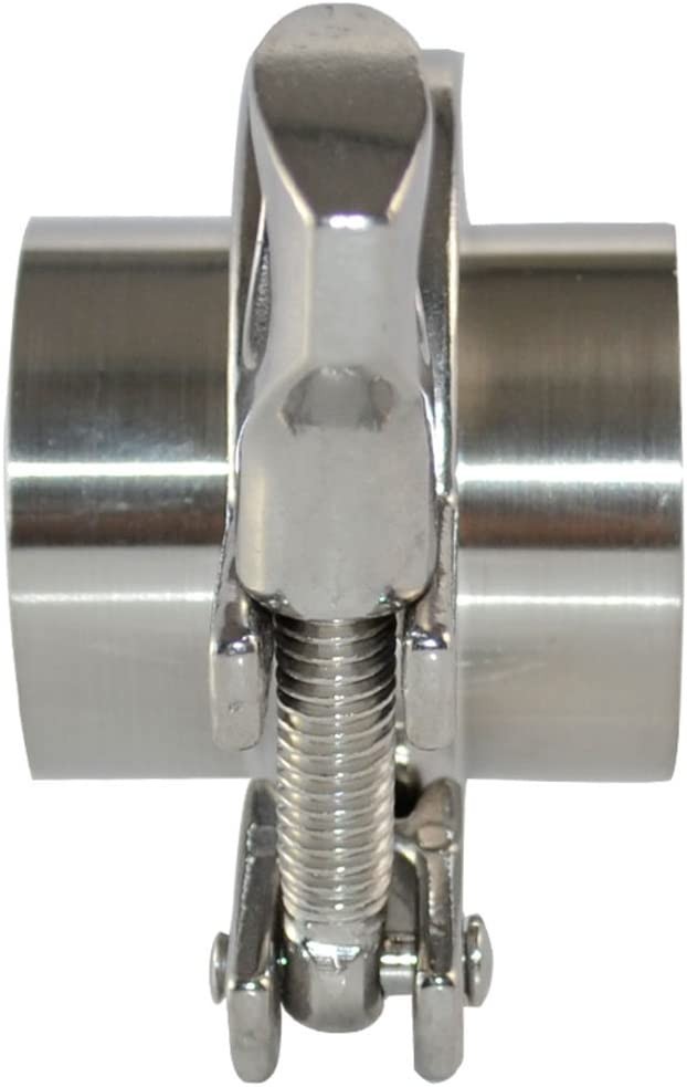 OD 1-1/2 – 4 in Sanitary Weld Ferrule + Tri Clamp + PTFE Gasket stainless steel