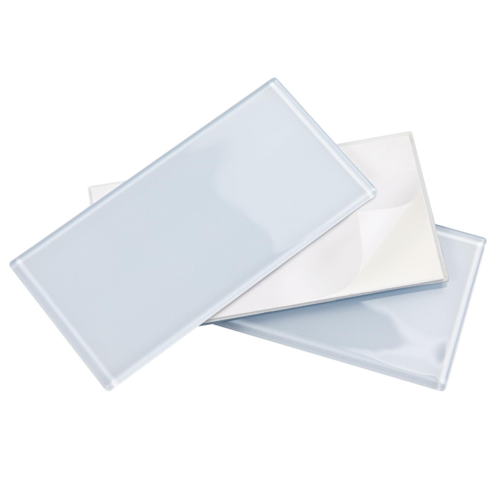 Adedeo Peel & Stick Glass Subway Tiles 3×6 Blue White Kitchen Backsplash 40