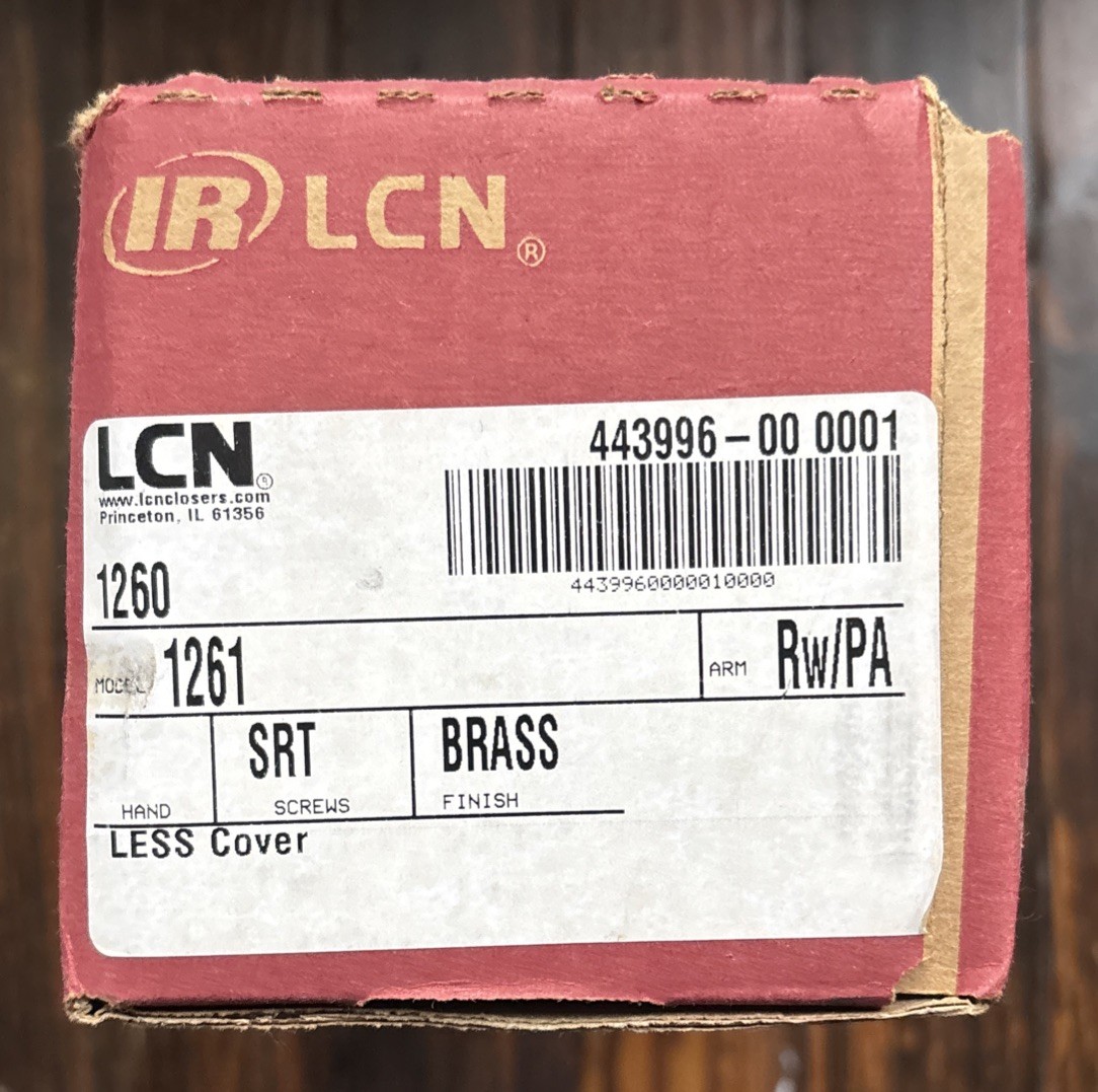 LCN 1261-Rw/PA Brass Door Closer Non-handed