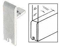 CRL D331A Satin Anodized End Cap for KK610 Tall ‘H’ Bar