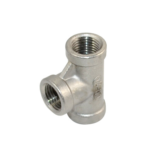 1/4″ 1/4 inch NPT Tee T 3 way Female Thread Pipe Fitting Stainless Steel SS 304