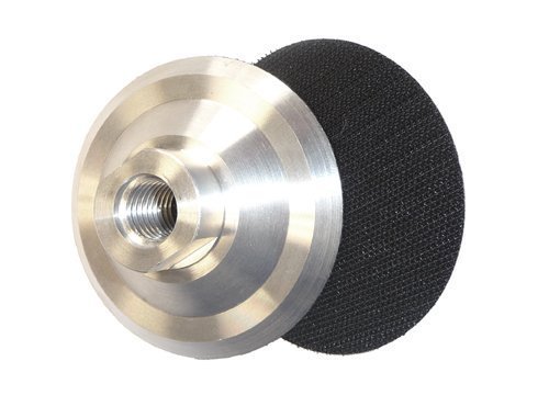 4 Inch Aluminum Backer Pad (2 Pieces) 5/8-11 Thread for Diamond Polishing Pads