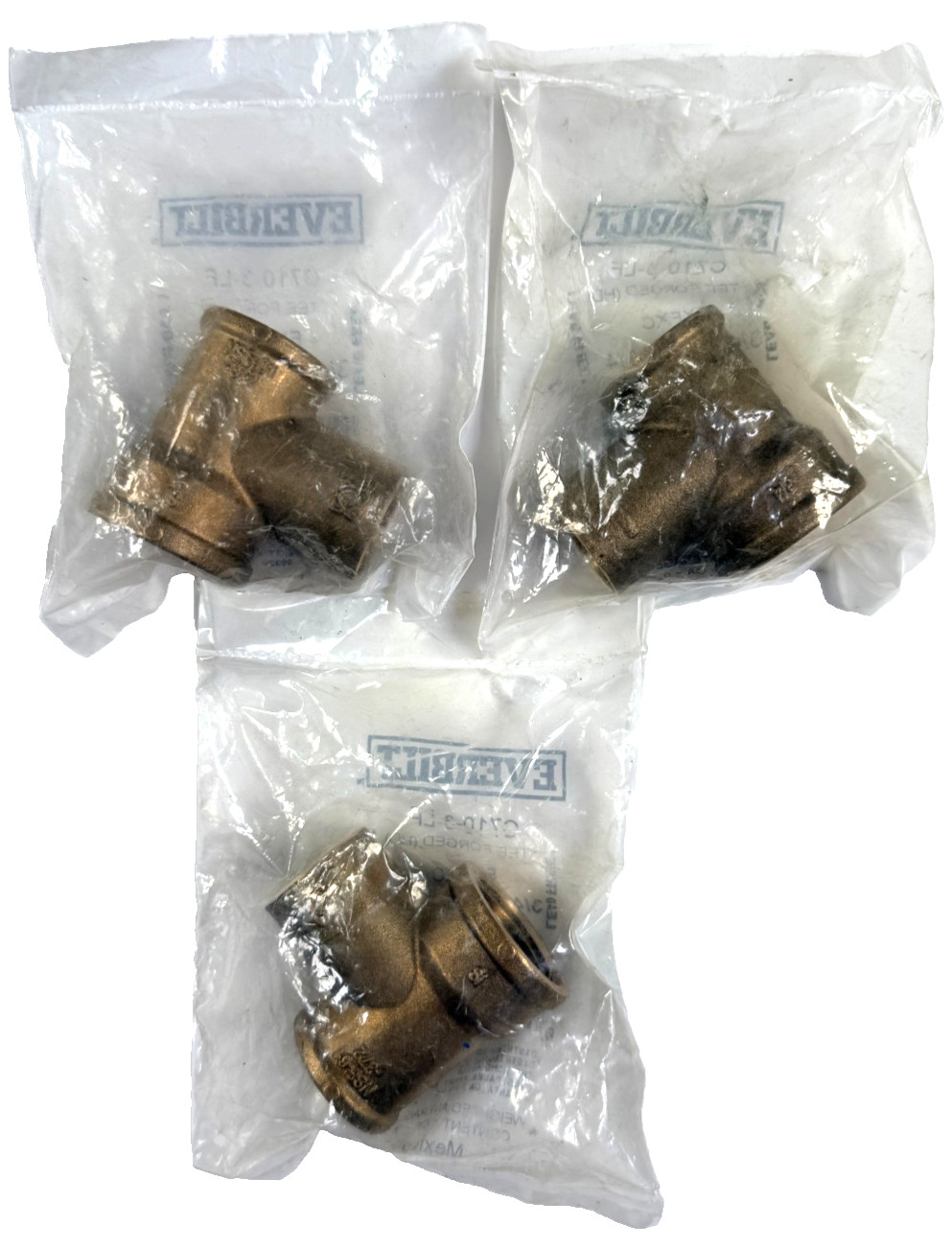 (3 Pack) Everbilt C710-3-LF, 3/4 in. x 1/2 in. x 3/4 in. Forged Bronze FXFXC Tee
