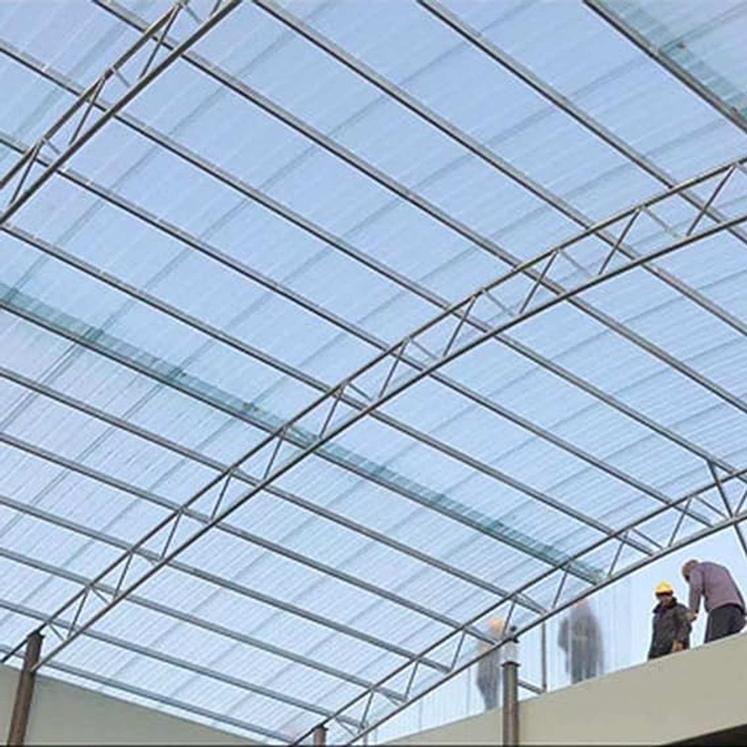 Clear Polycarbonate Roofing Sheet, Plastic UV Resistant Greenhouse Shed Canop…