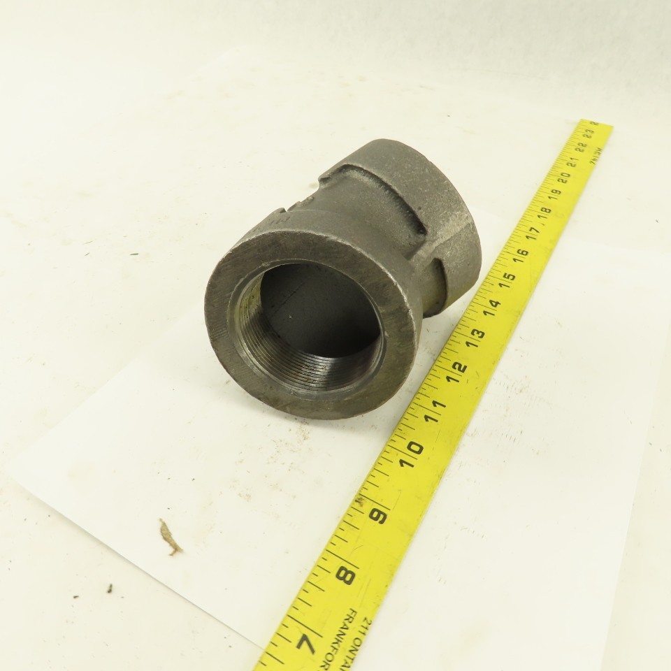 2″ NPT Class 300 Malleable Iron 45° Elbow Black Pipe Fitting