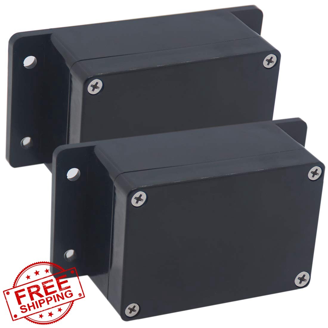 Raculety 2Pcs 3.94″x2.68″x1.97″ Waterproof Junction Box