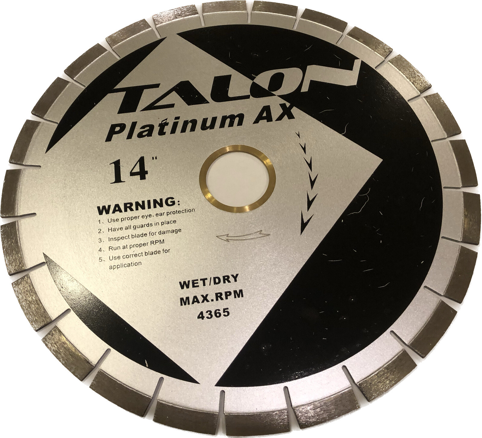2 PACK! 14″ Silent Core 60mm Arbor Diamond Bridge Saw Blade Granite Stones