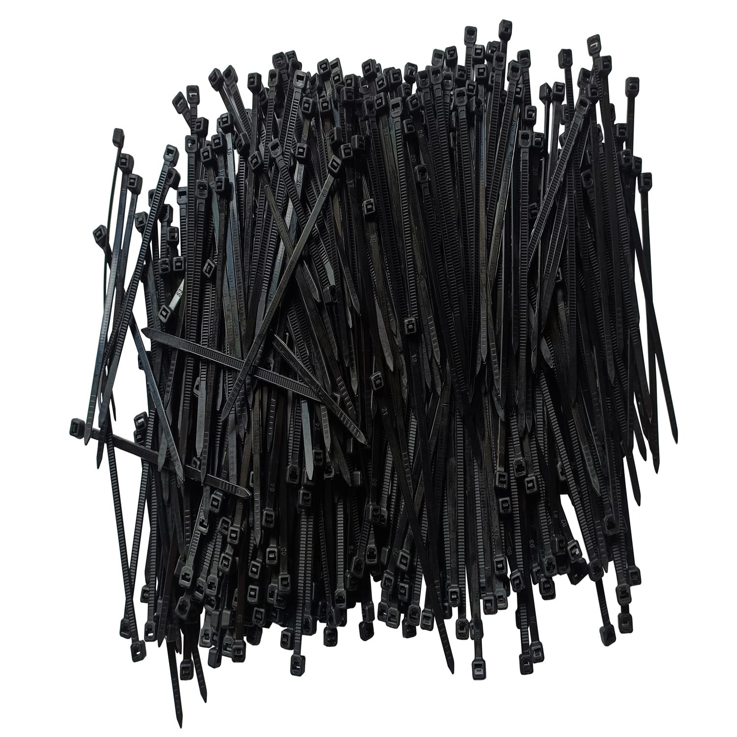 Zip Ties 6 inch 1000 pcs Cable Zip Ties with 18 Pounds Tensile Strength, Blac…