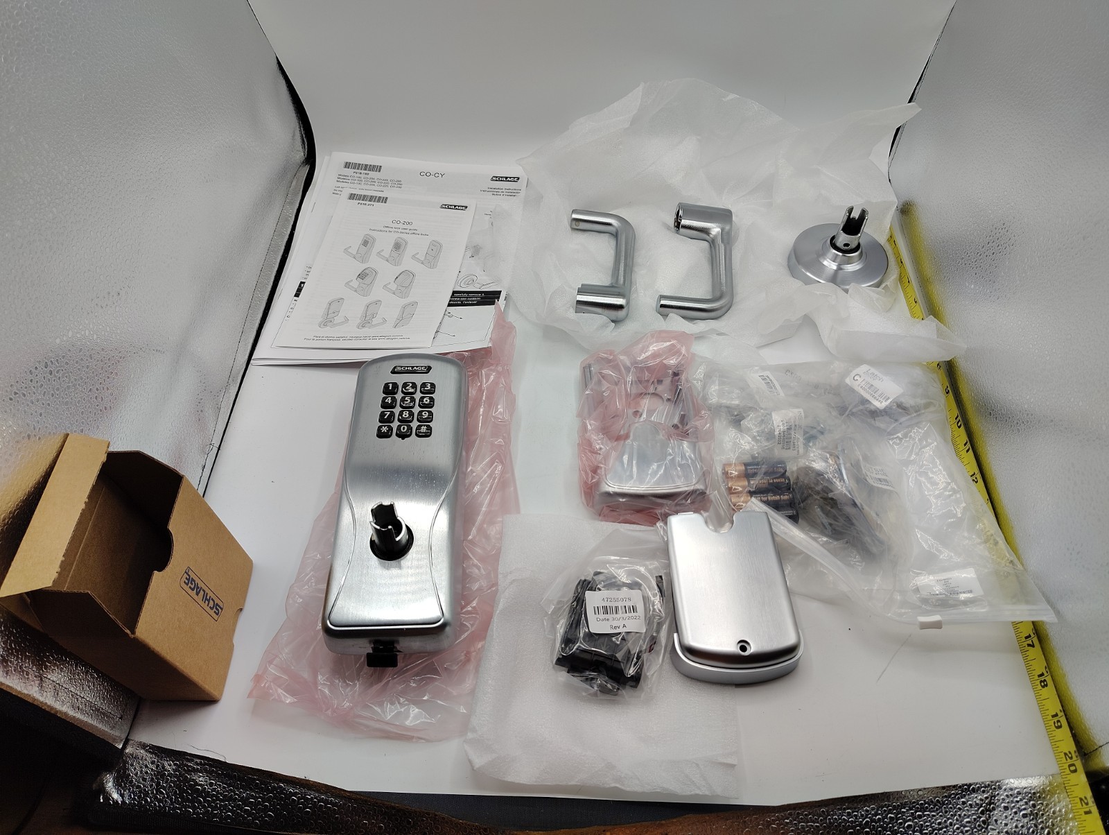 Schlage CO200 Keypad Classroom Storeroom Electronic Lock RH Tubular Handle