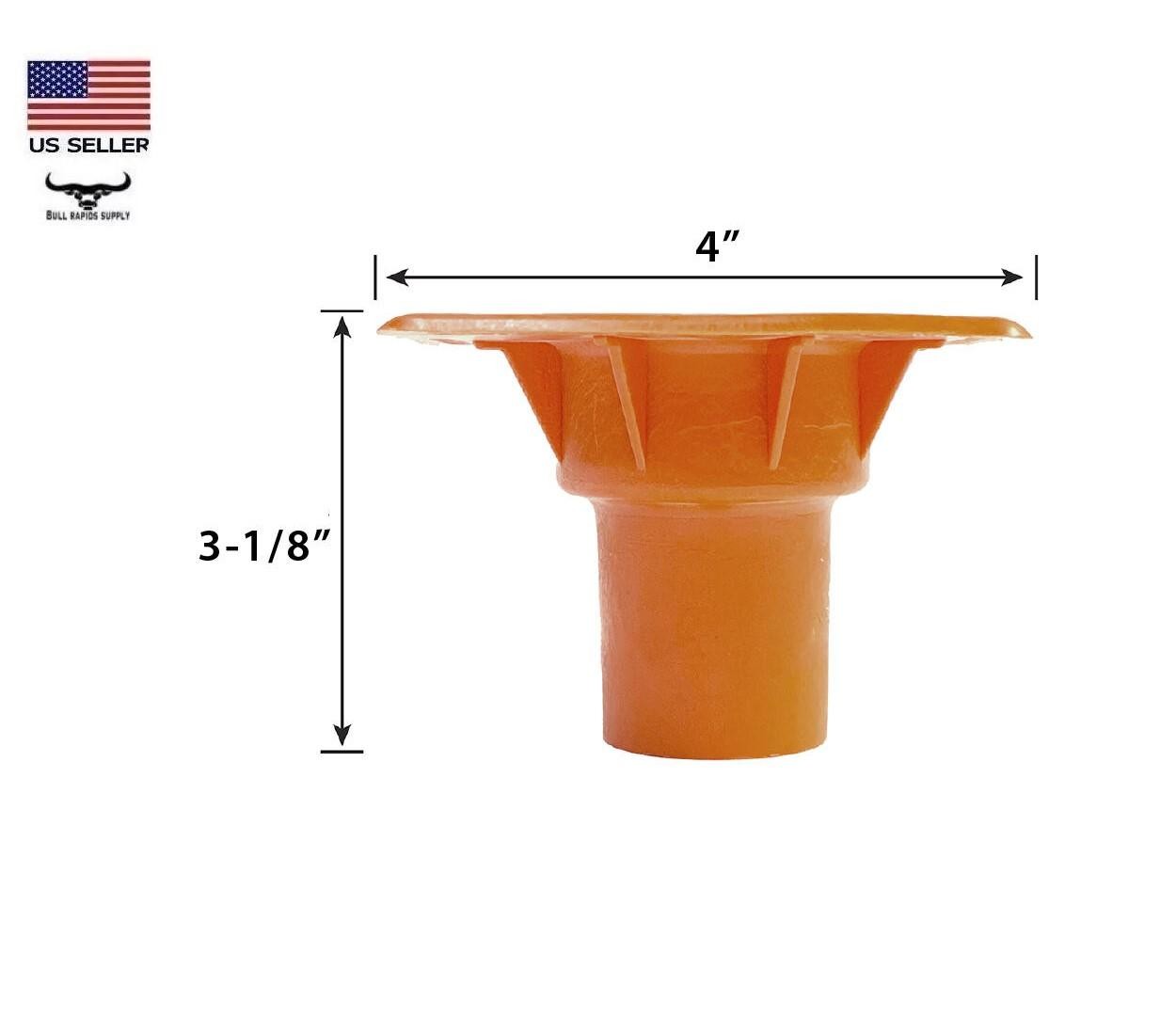 ProWorx Heavy-Duty #3 to #7 Rebar Safety Cap OSHA Approved, Orange, Reusable
