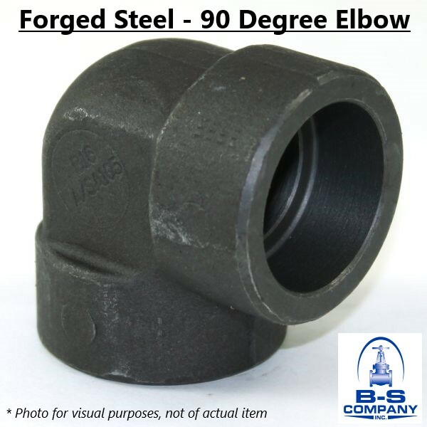 1-1/2″ Class 9000 Socket Weld 90 Degree Elbow A105 Forged Steel Fitting B16.11