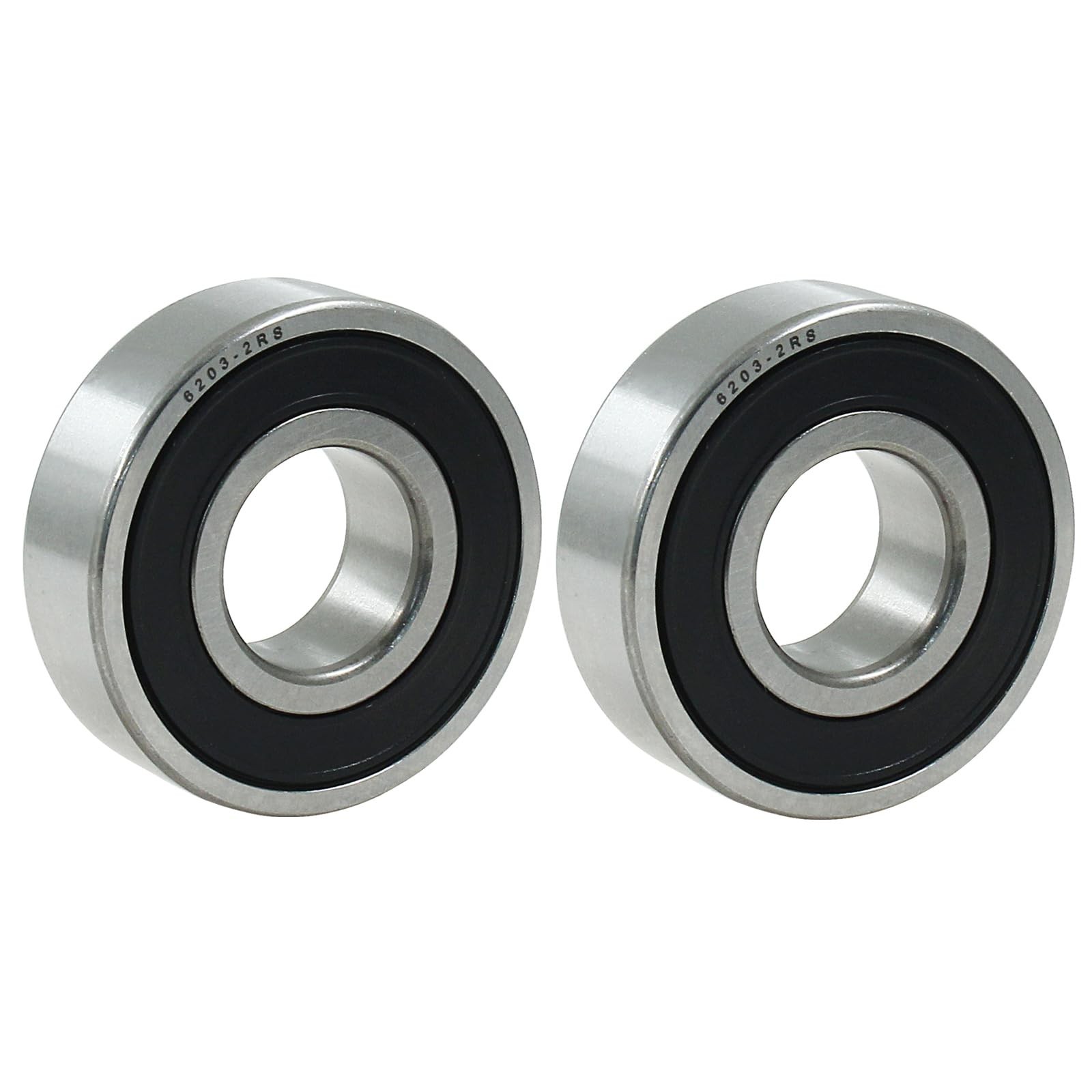 6203 2RS Ball Bearings, 17mm x 40mm x 12mm | Bearing Steel, Double Rubber Sea…