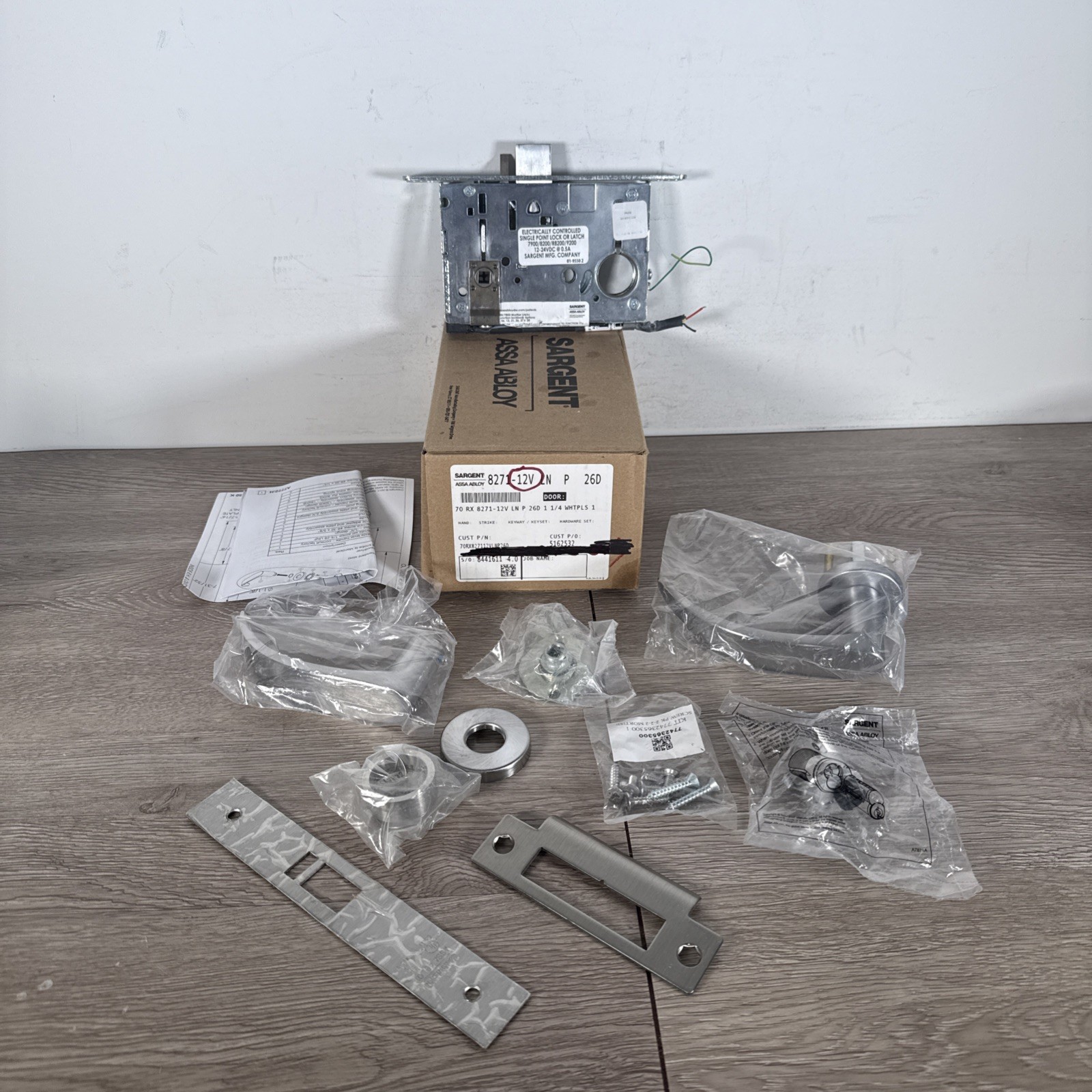 READ!!! Sargent Assa Abloy 70RX-8271-12V LNP 26D Electric Mortise Lock