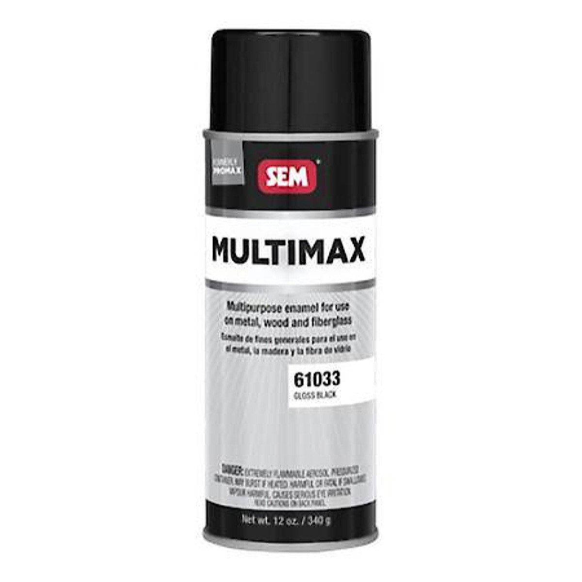 SEM 61033, Multimax, Gloss Black, 16oz Aerosol Can, 1ea