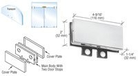 C.R. LAURENCE PH70A CRL Satin Anodized Transom Mounted Connector With Two Rever
