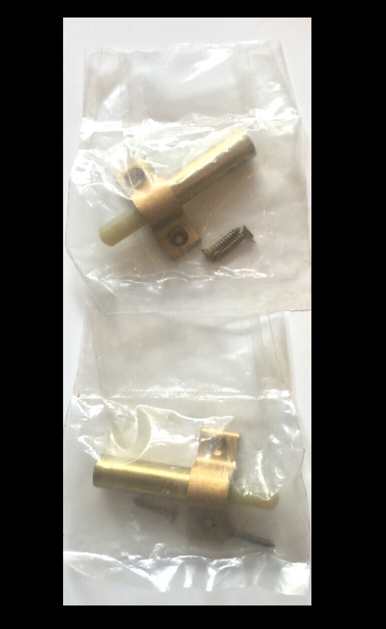 IVES COMMERCIAL Auxiliary Pusher PUSH CABINET / DOOR Push Back Stop,BRASS FINISH