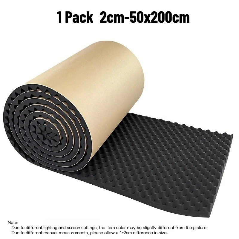 High-Density Self Adhesive Soundproofing Insulation Cotton Thickness Black Panel