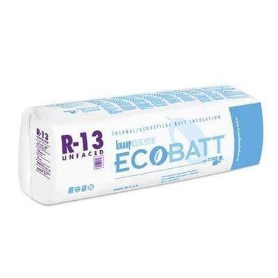 Knauf 1634 SQFT 10 bags of R13 Kraft Faced 23 x 93 Fiberglass Fits 2X4