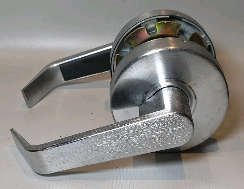 Door Handle Arrow Brushed Nickel RL12 S 26D, Keyed Passage Commercial Grade (B